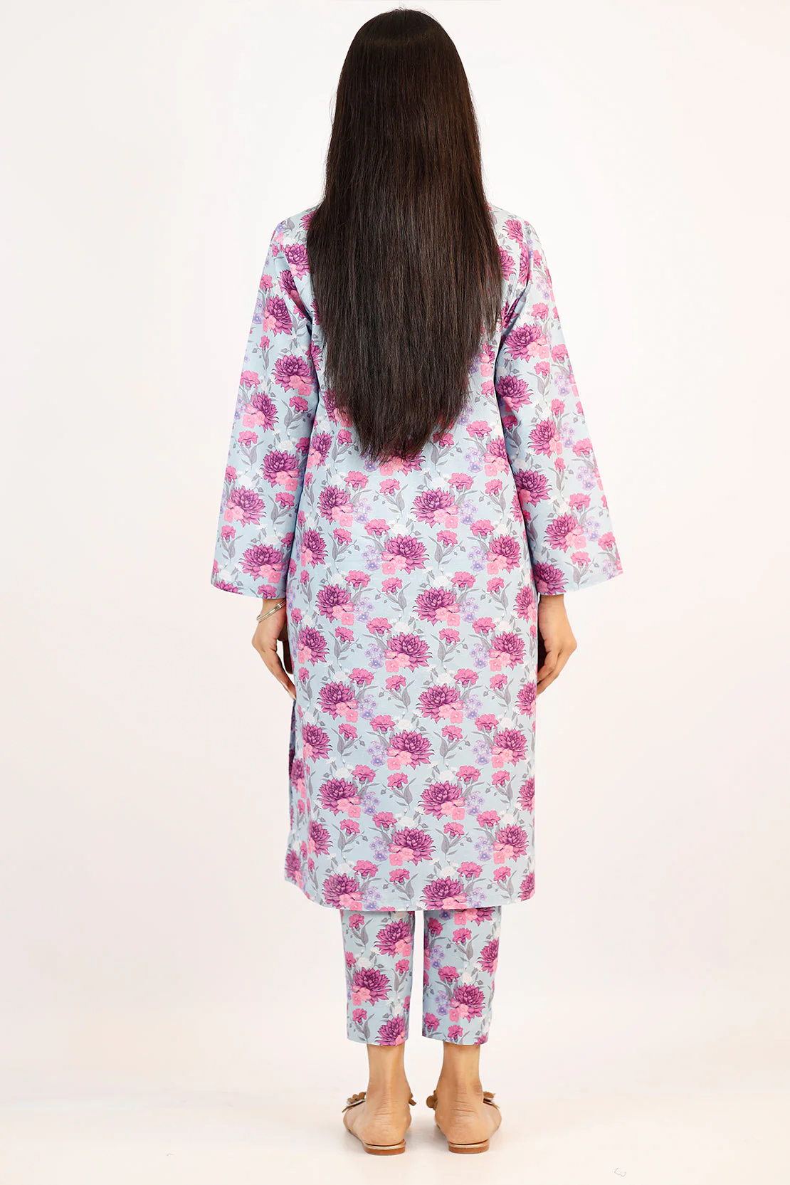 Printed Lawn Stitched 2 Piece (Shirt/Trouser) - Image 4
