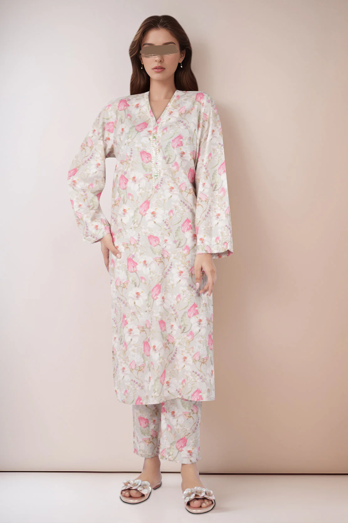 Printed Lawn Stitched 2 Piece (Shirt/Trouser)