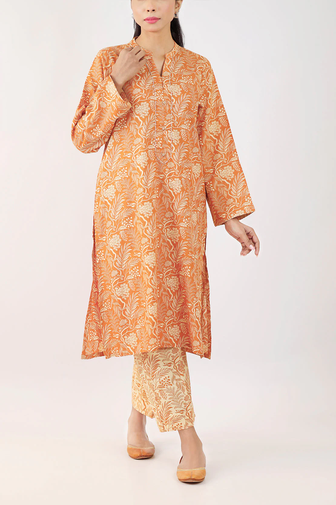 Printed Lawn Stitched 2 Piece (Shirt/Trouser) - Image 2