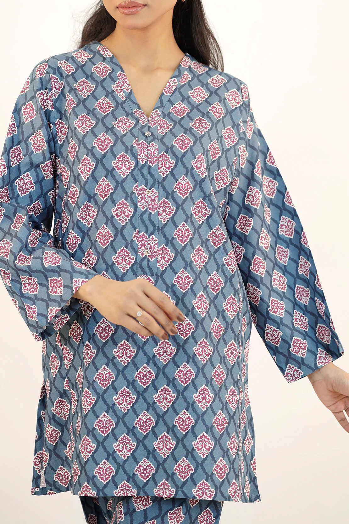 Printed Lawn Stitched 2 Piece (Shirt/Trouser) - Image 5