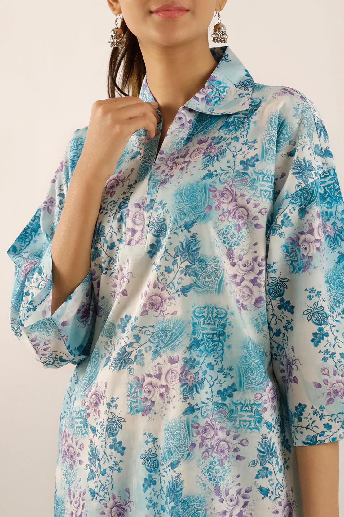 Printed Lawn Stitched 2 Piece (Shirt/Trouser) - Image 4