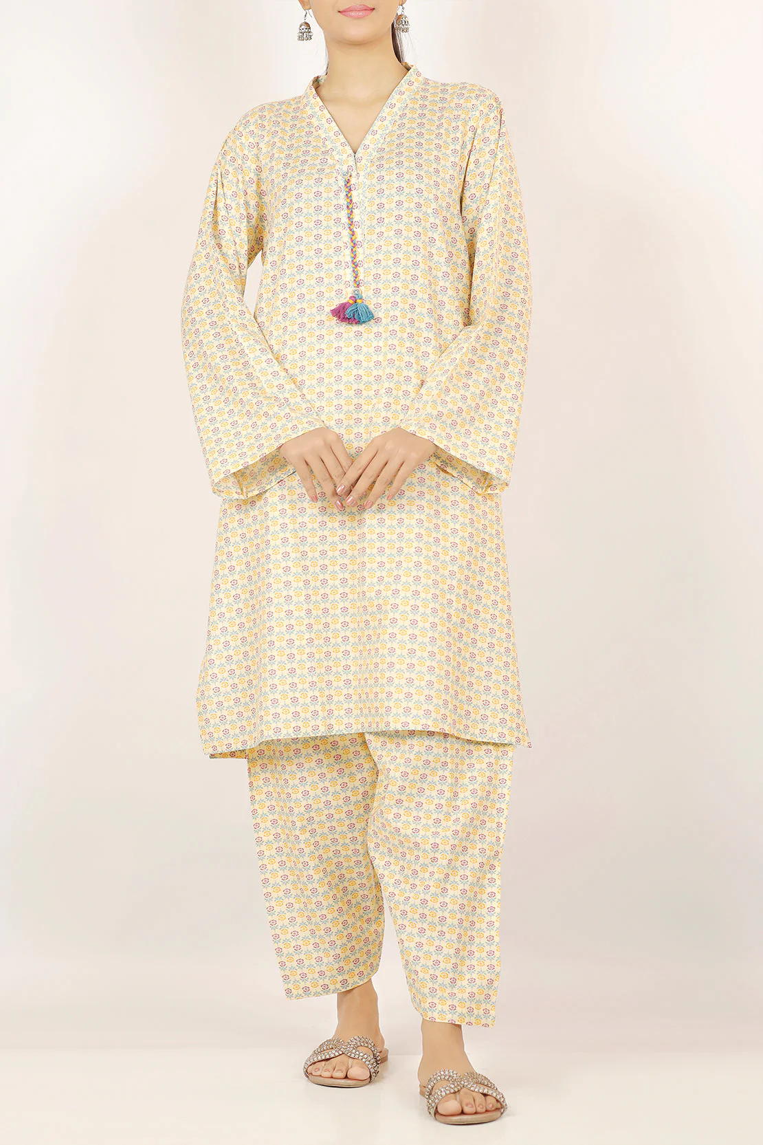 Printed Lawn Stitched 2 Piece (Shirt/Trouser) - Image 2