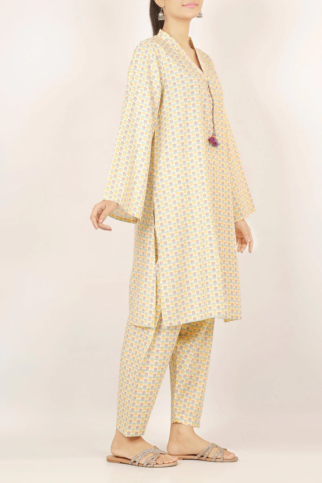 Printed Lawn Stitched 2 Piece (Shirt/Trouser) - Image 3