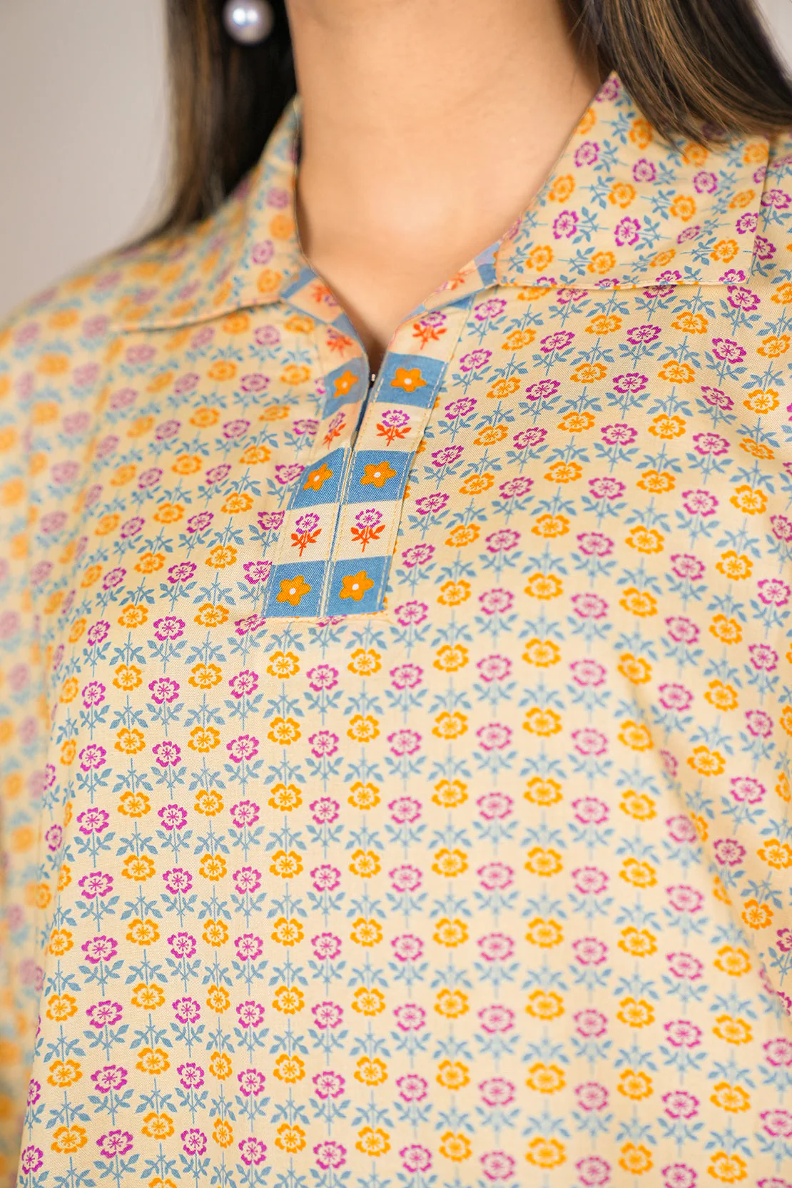Printed Lawn Stitched 2 Piece (Shirt/Trouser) - Image 4