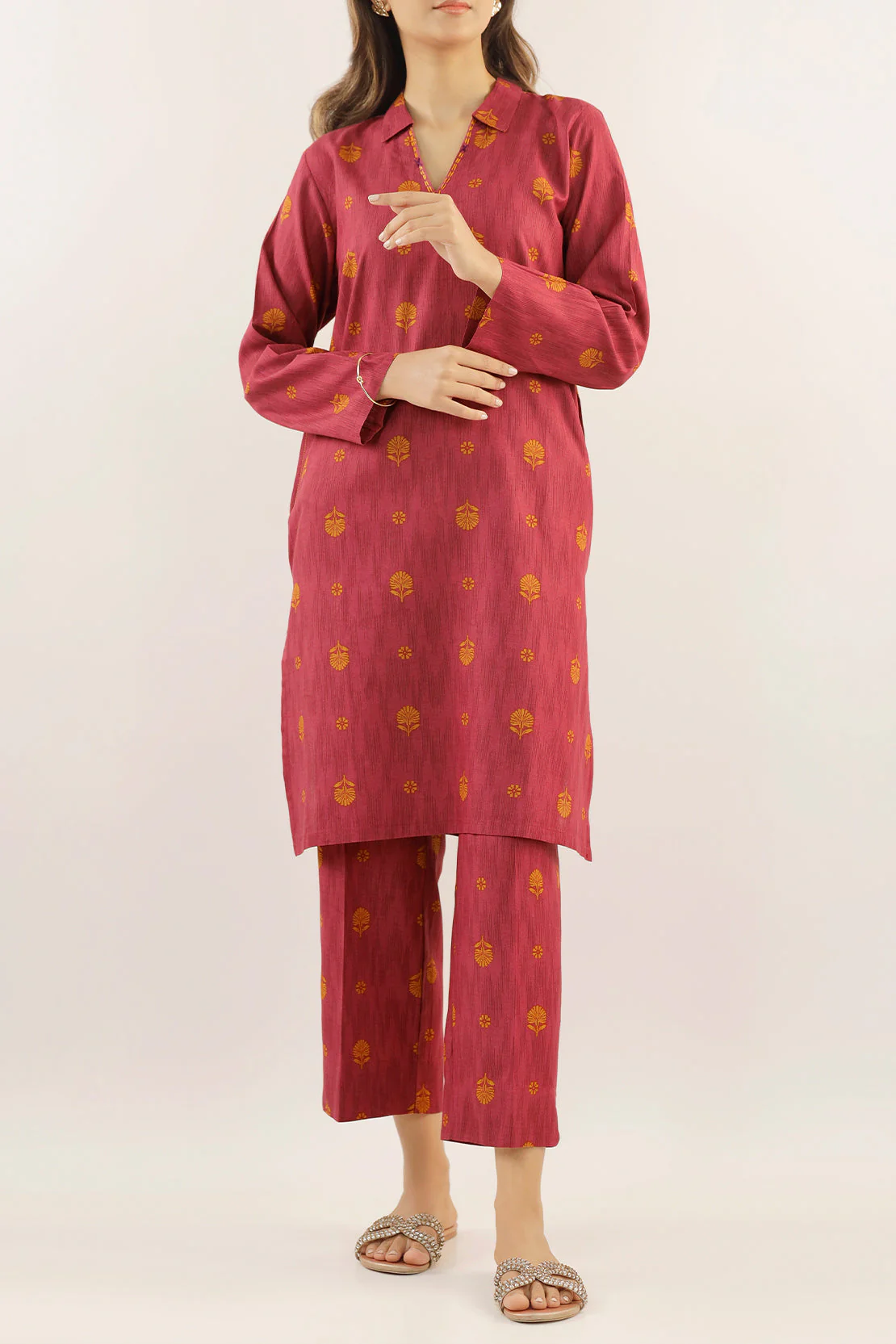 Printed Lawn Stitched 2 Piece (Shirt/Trouser)