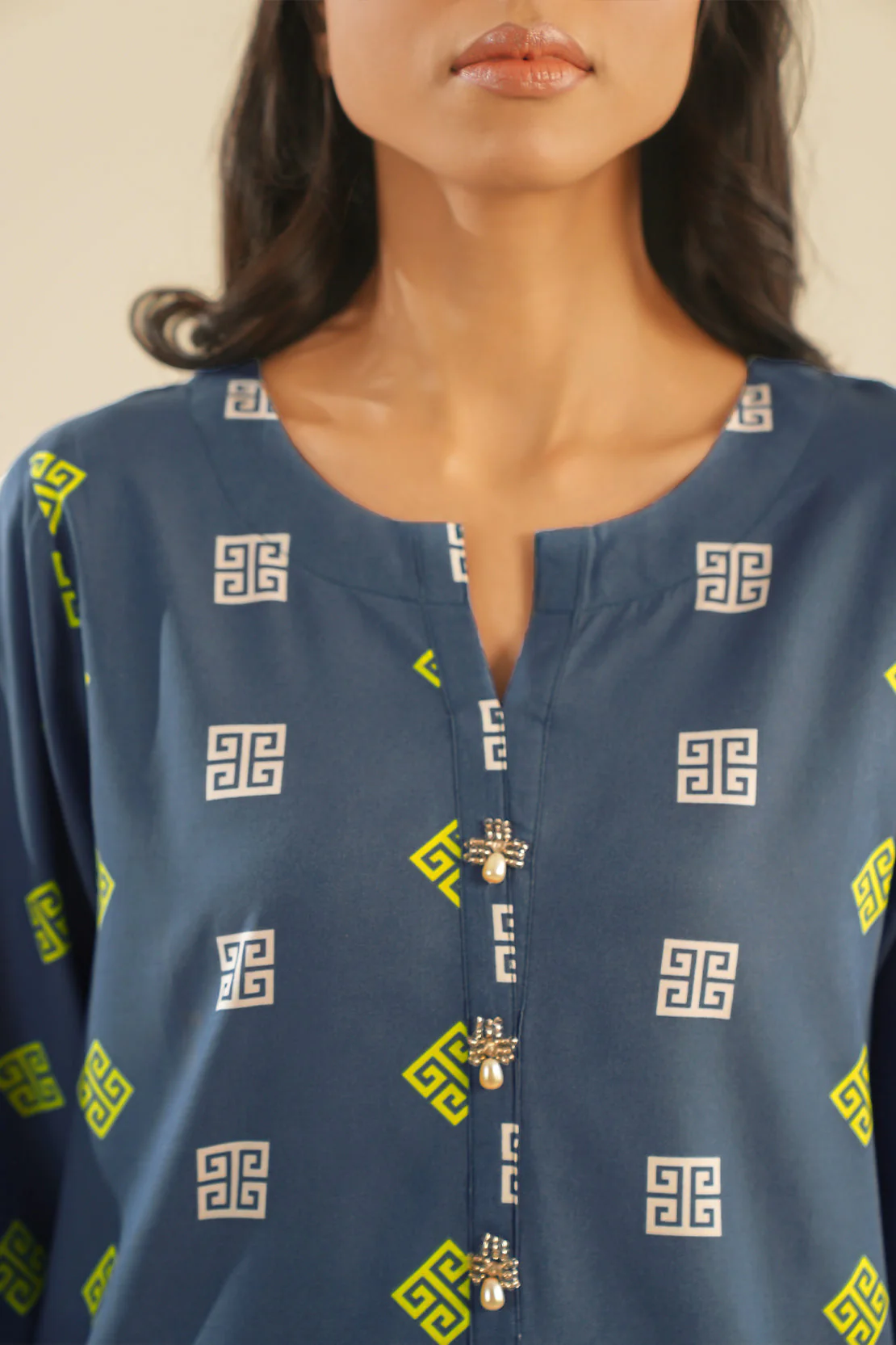 Printed Lawn Stitched 2 Piece (Shirt/Trouser) - Image 6