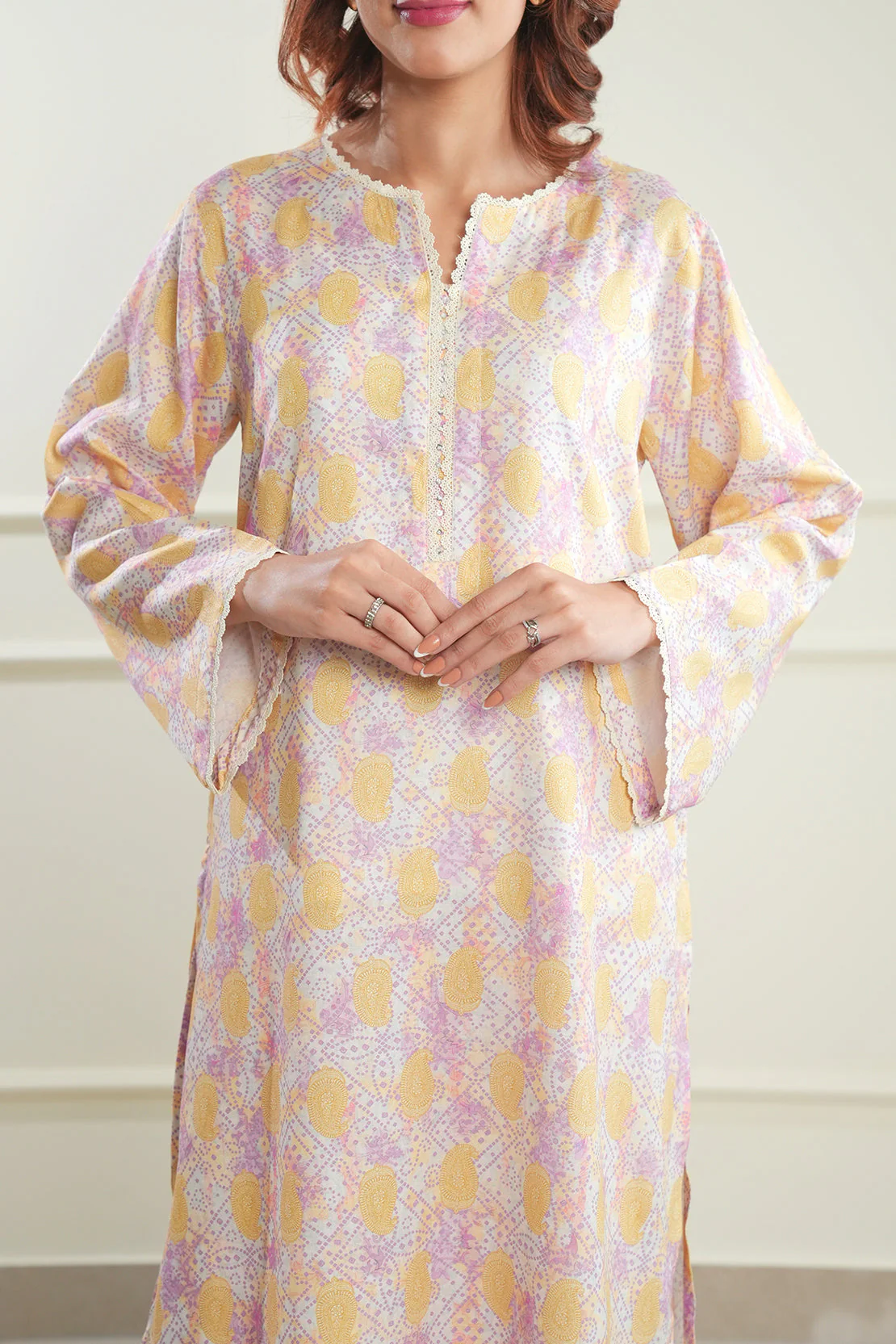 Printed Lawn Stitched 2 Piece (Shirt/Trouser) - Image 6