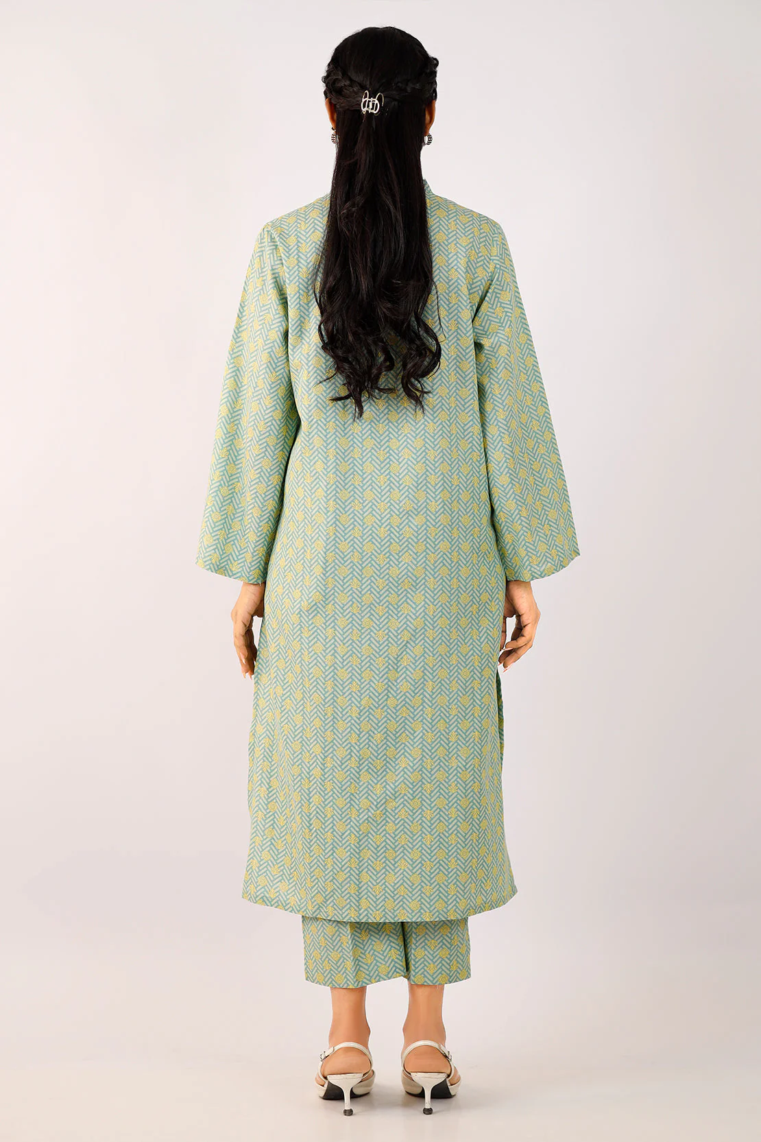 Printed Lawn Stitched 2 Piece (Shirt/Trouser) - Image 4