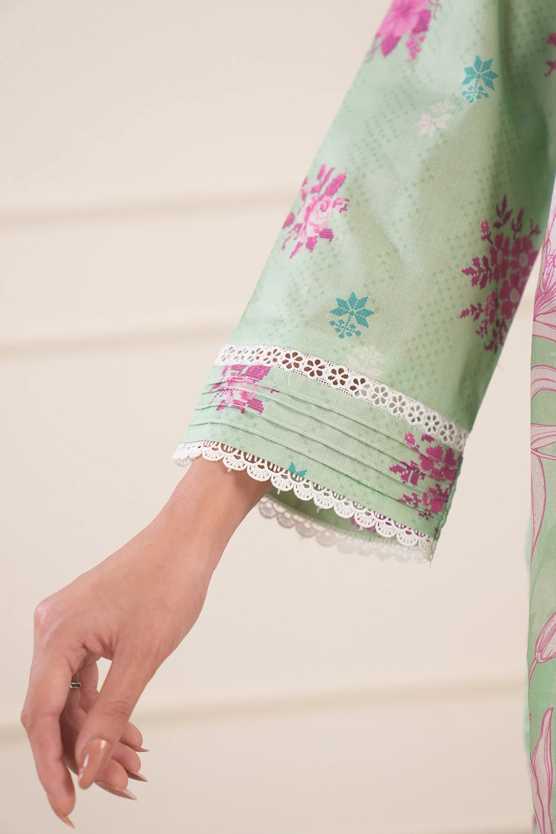 Printed Lawn Stitched 2 Piece (Shirt/Trouser) - Image 8