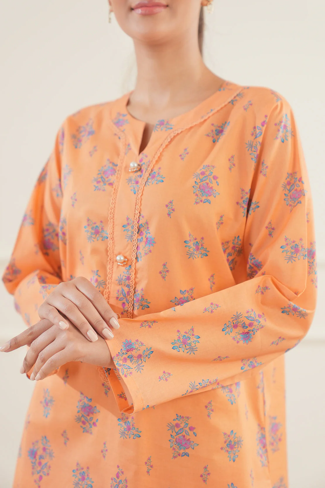 Printed Lawn Stitched 2 Piece (Shirt/Trouser)
