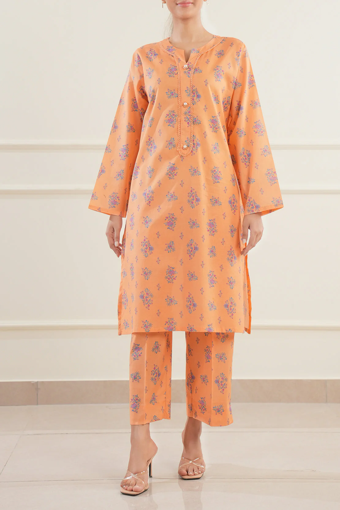 Printed Lawn Stitched 2 Piece (Shirt/Trouser) - Image 2