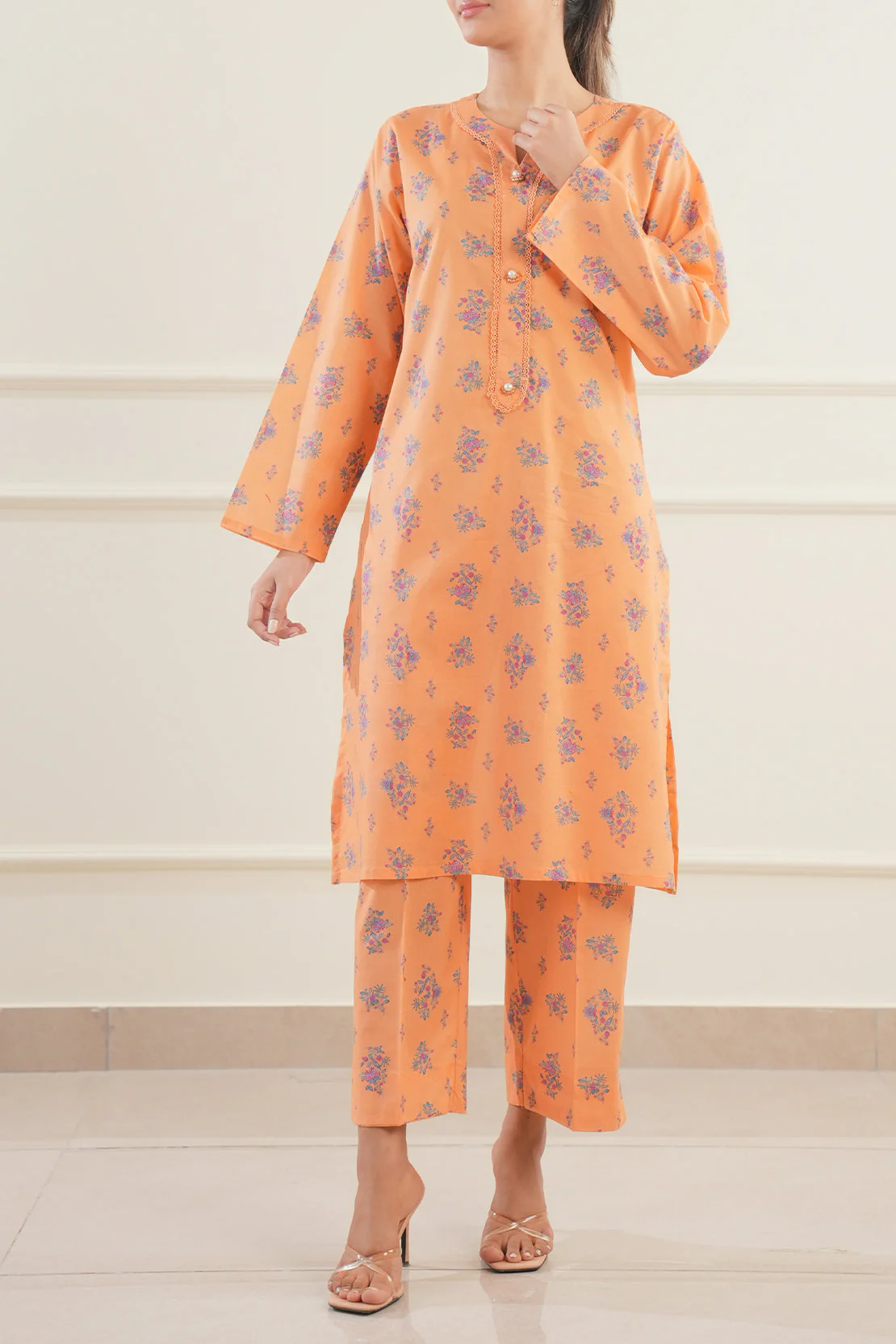 Printed Lawn Stitched 2 Piece (Shirt/Trouser) - Image 3