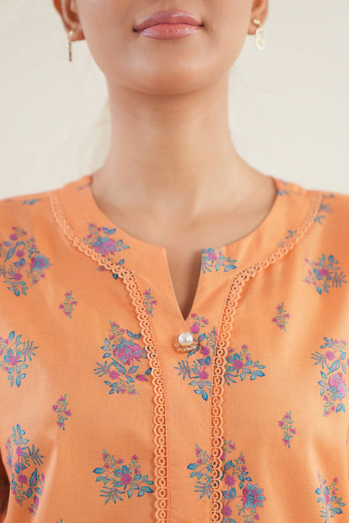 Printed Lawn Stitched 2 Piece (Shirt/Trouser) - Image 6