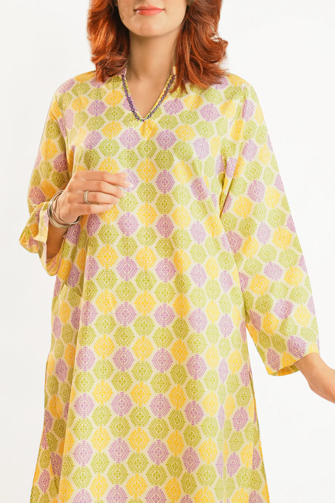 Printed Lawn Stitched 2 Piece (Shirt/Trouser) - Image 4