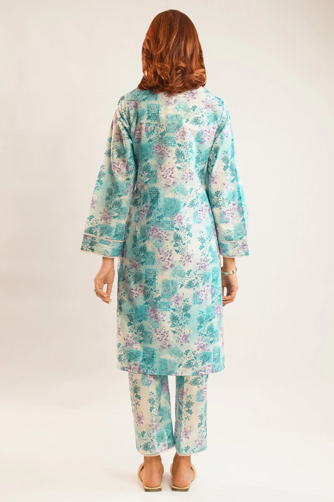Printed Lawn Stitched 2 Piece (Shirt/Trouser) - Image 2