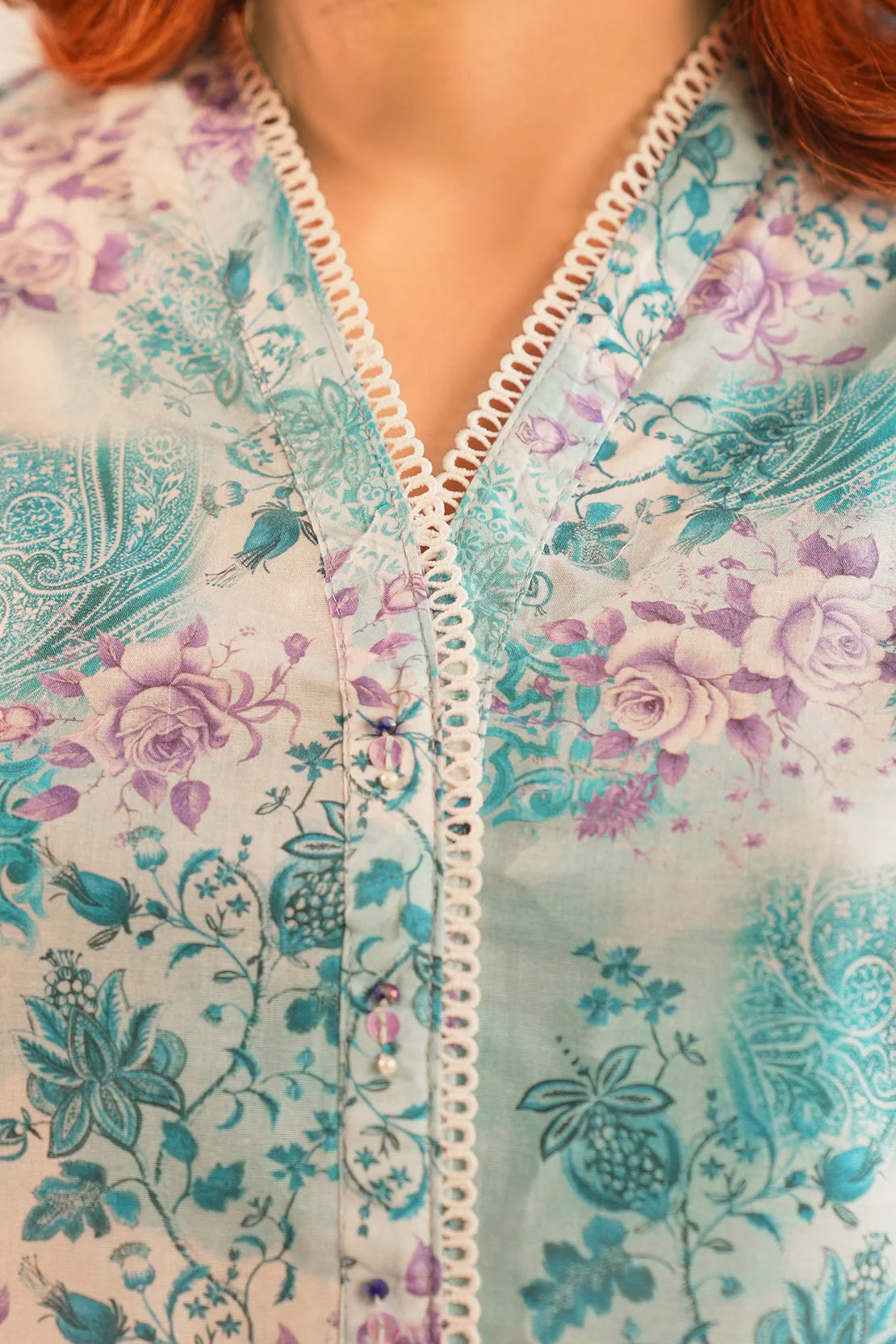Printed Lawn Stitched 2 Piece (Shirt/Trouser) - Image 4
