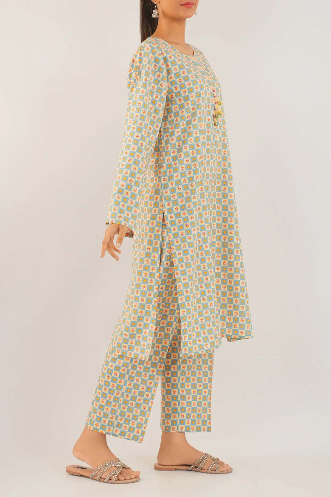 Printed Lawn Stitched 2 Piece (Shirt/Trouser)