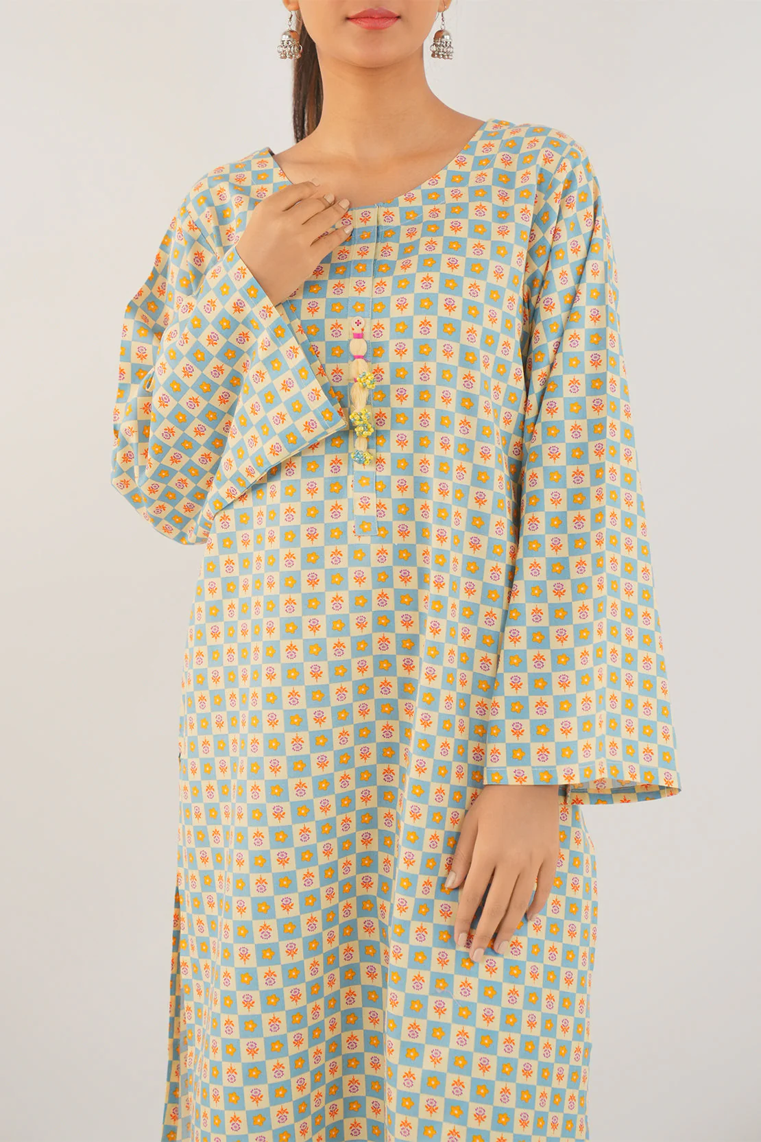 Printed Lawn Stitched 2 Piece (Shirt/Trouser) - Image 3