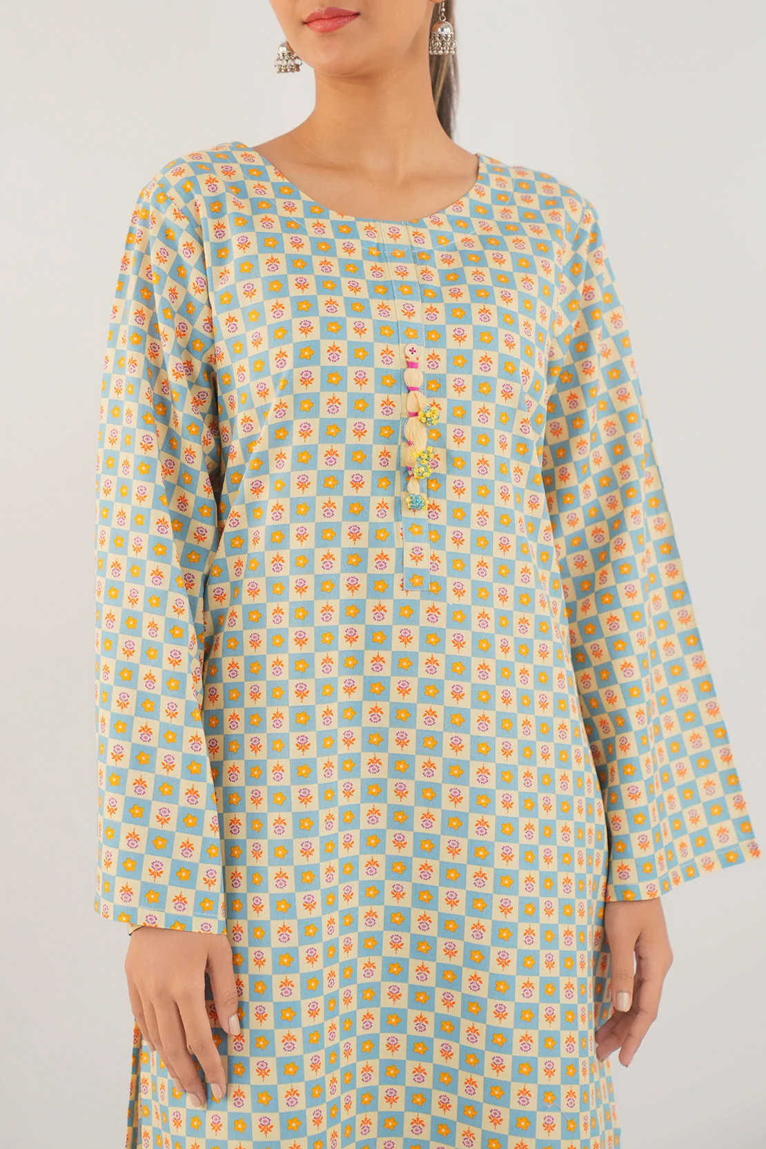 Printed Lawn Stitched 2 Piece (Shirt/Trouser) - Image 4