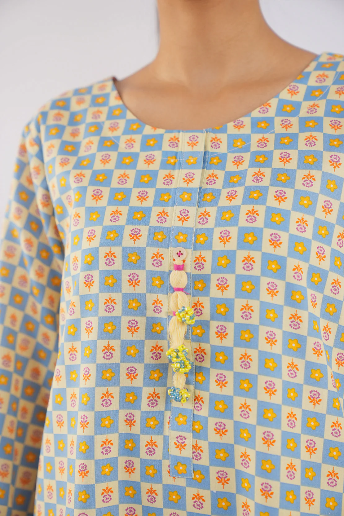 Printed Lawn Stitched 2 Piece (Shirt/Trouser) - Image 7