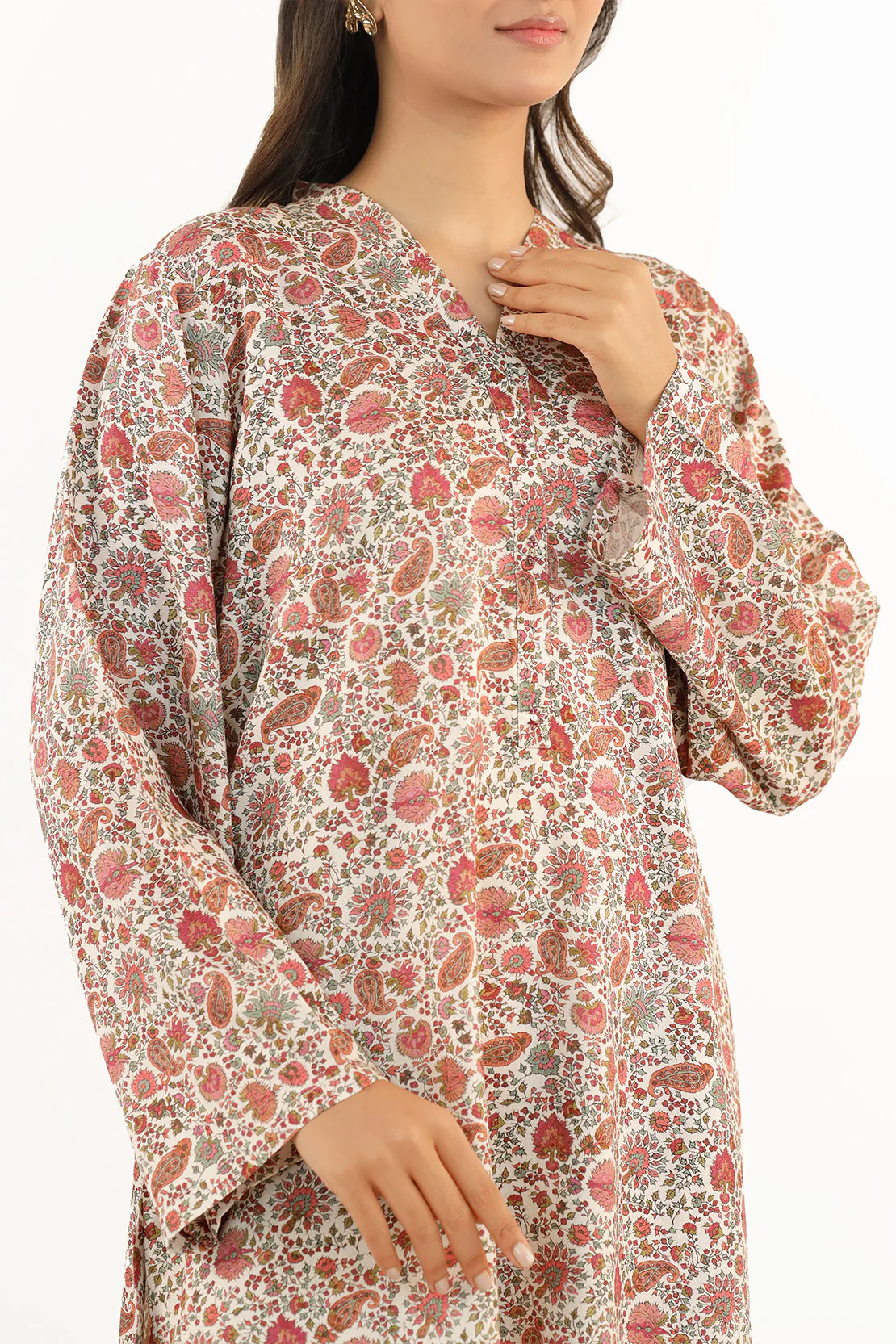 Printed Lawn Stitched 2 Piece (Shirt/Trouser) - Image 5