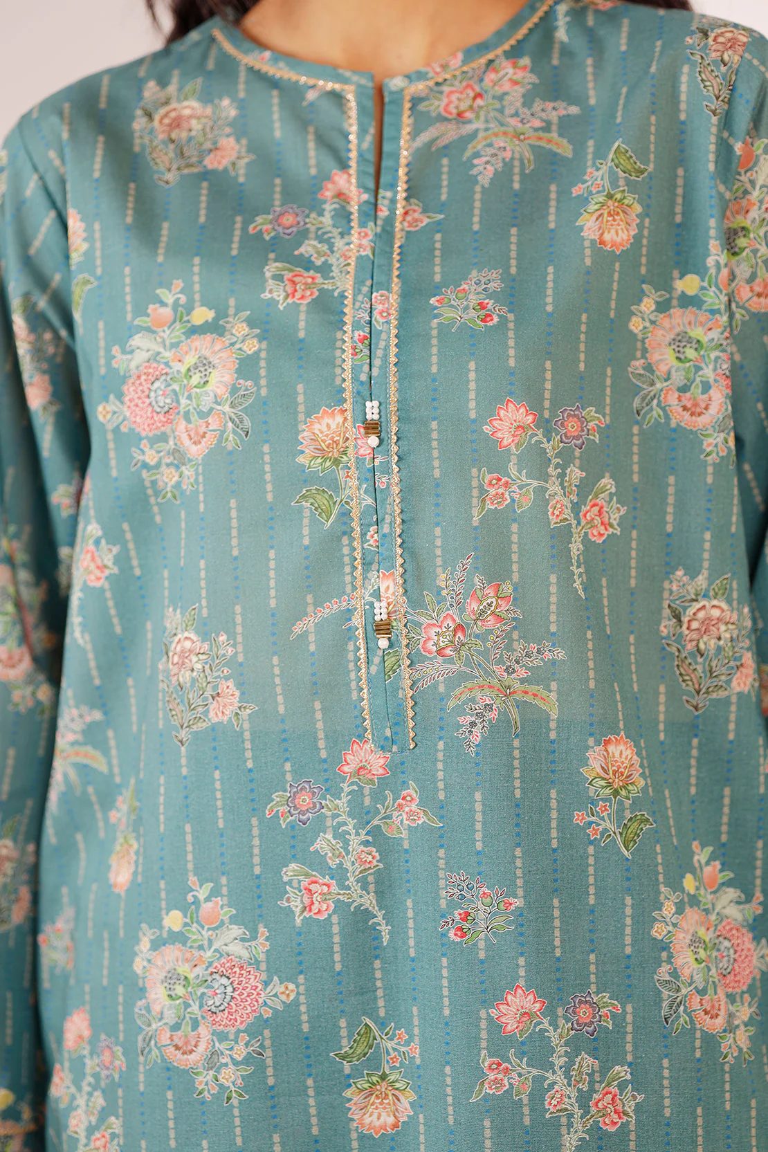 Printed Lawn Stitched 2 Piece (Shirt/Trouser) - Image 5