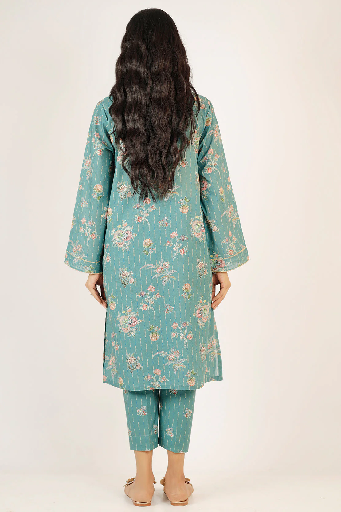 Printed Lawn Stitched 2 Piece (Shirt/Trouser) - Image 6