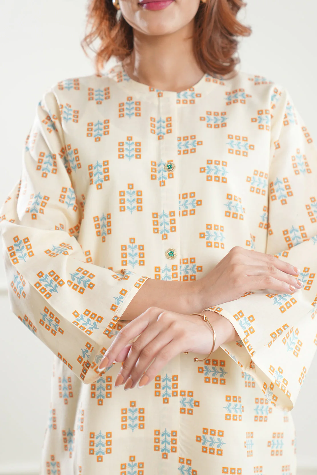 Printed Lawn Stitched 2 Piece (Shirt/Trouser)