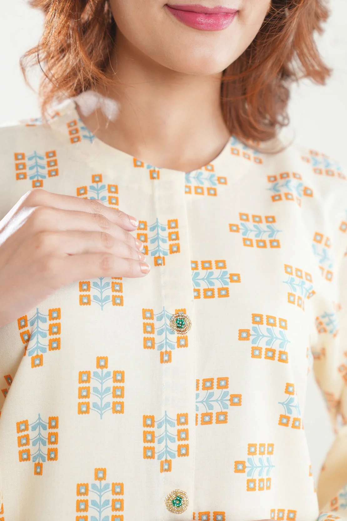 Printed Lawn Stitched 2 Piece (Shirt/Trouser) - Image 5