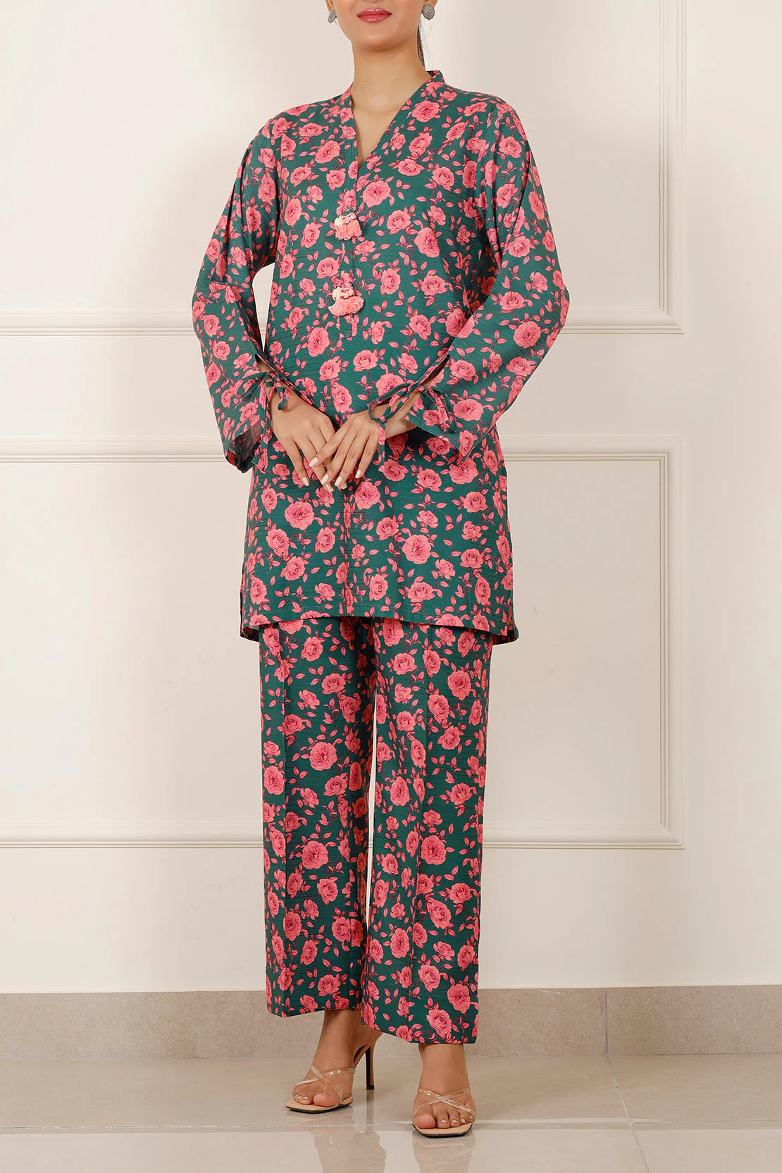 Printed Lawn Stitched 2 Piece (Shirt/Trouser) - Image 2