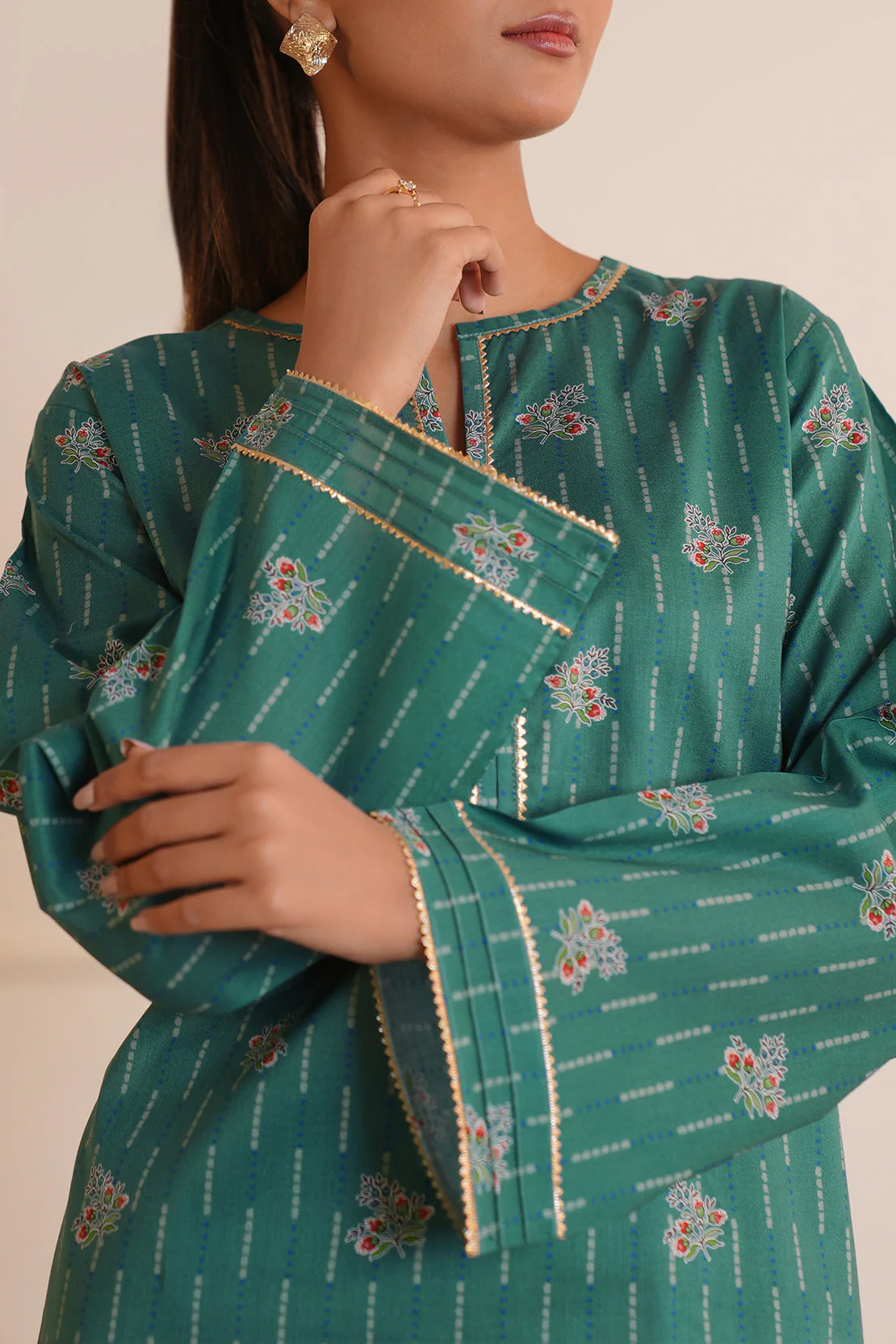 Printed Lawn Stitched 2 Piece (Shirt/Trouser)