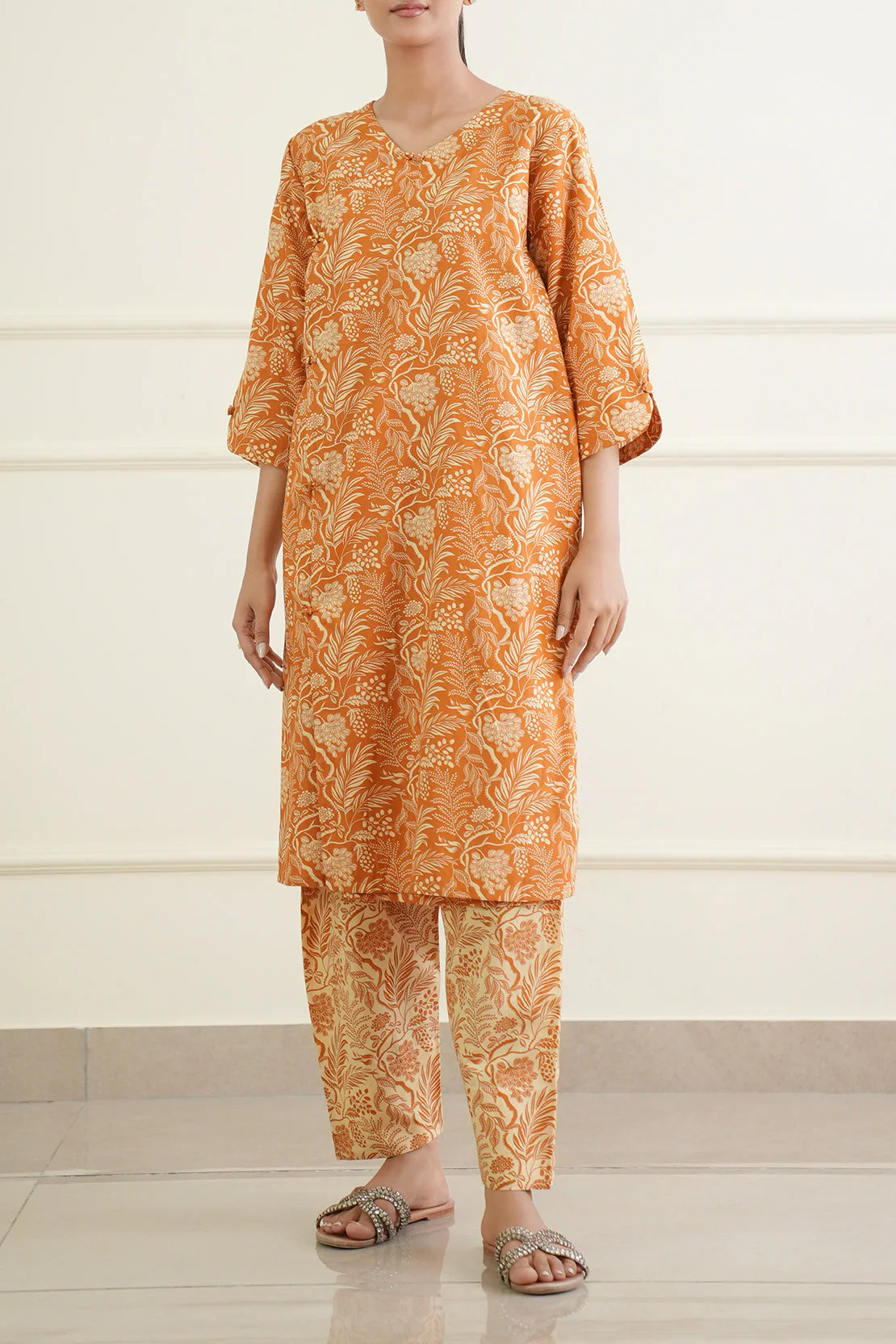 Printed Lawn Stitched 2 Piece (Shirt/Trouser) - Image 3