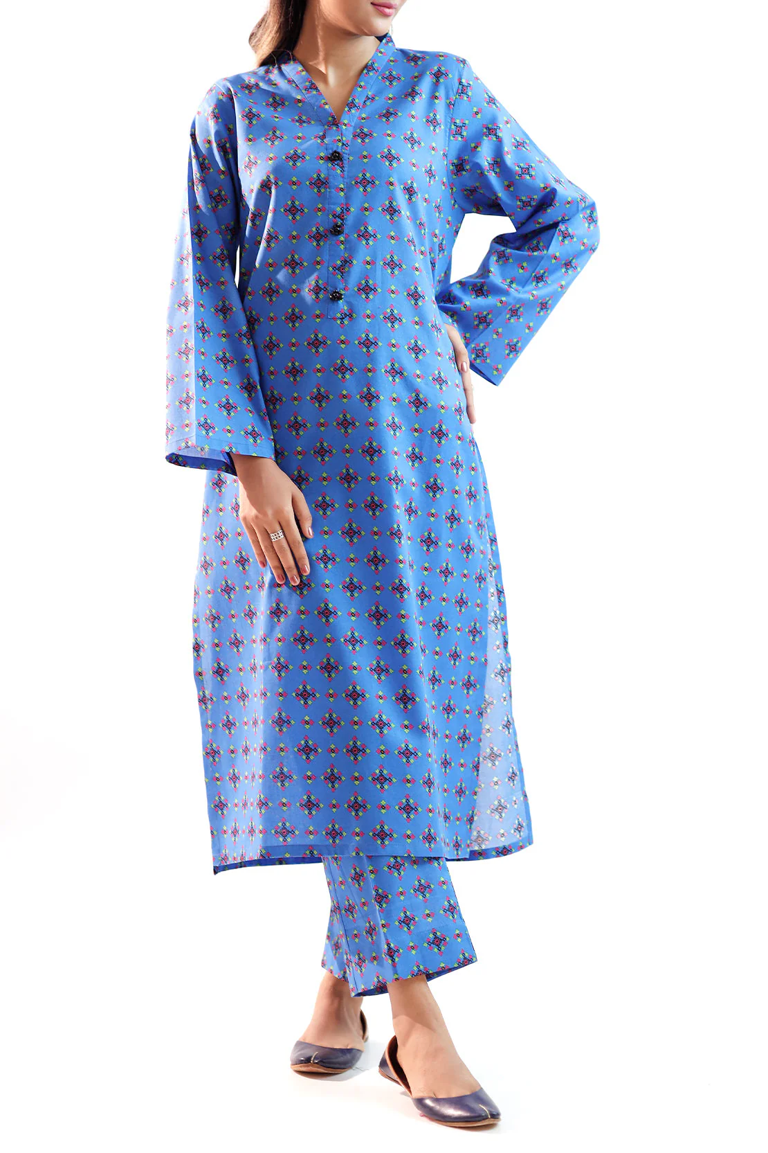 Printed Lawn Stitched 2 Piece (Shirt/Trouser)
