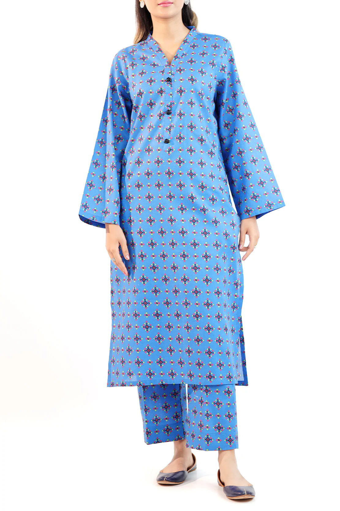 Printed Lawn Stitched 2 Piece (Shirt/Trouser) - Image 2