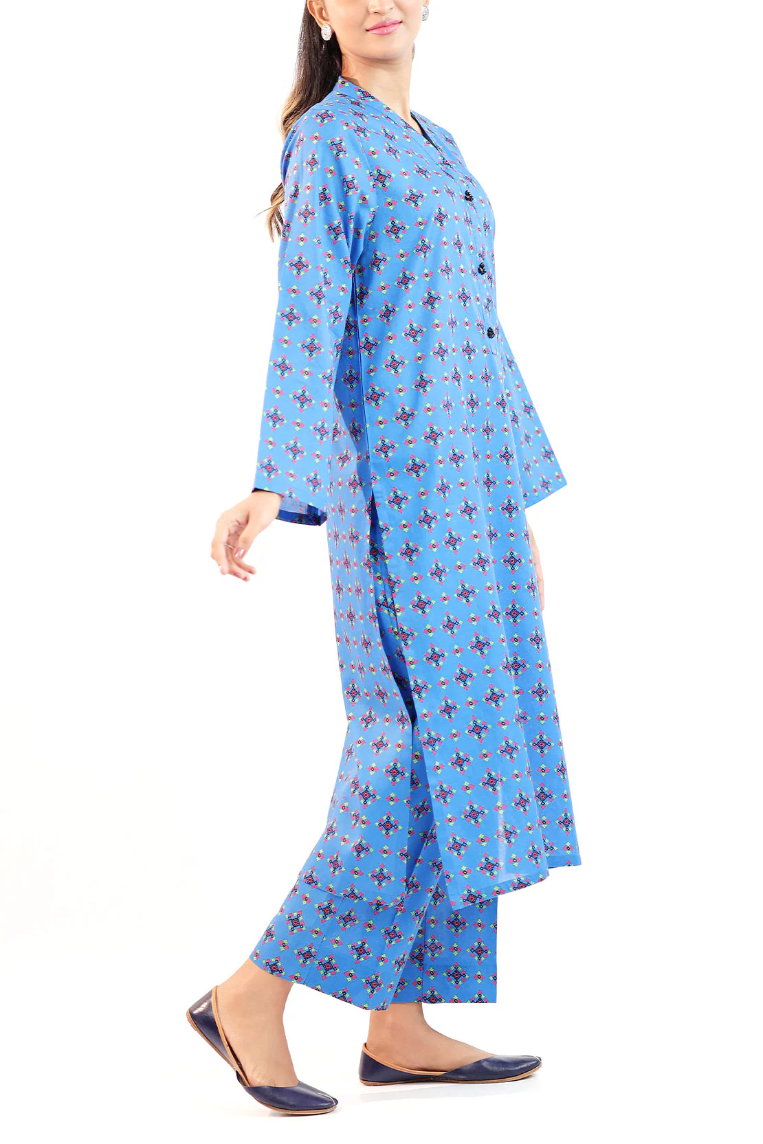Printed Lawn Stitched 2 Piece (Shirt/Trouser) - Image 3