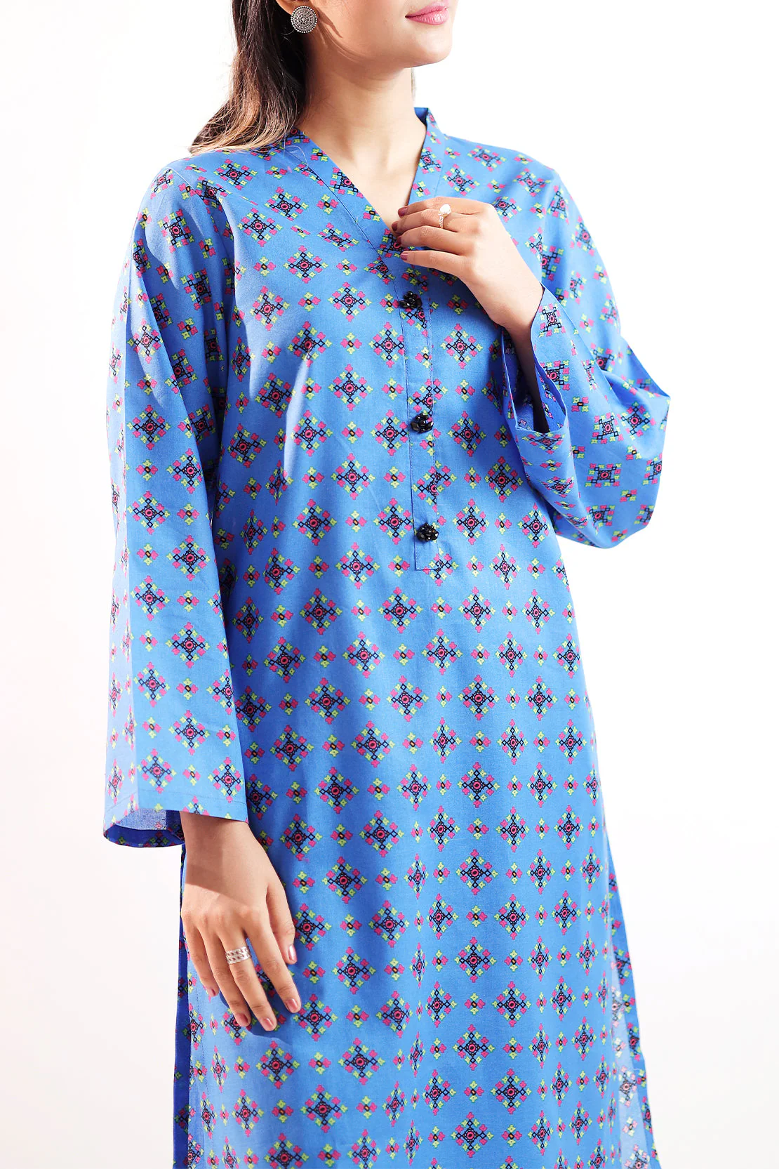 Printed Lawn Stitched 2 Piece (Shirt/Trouser) - Image 4