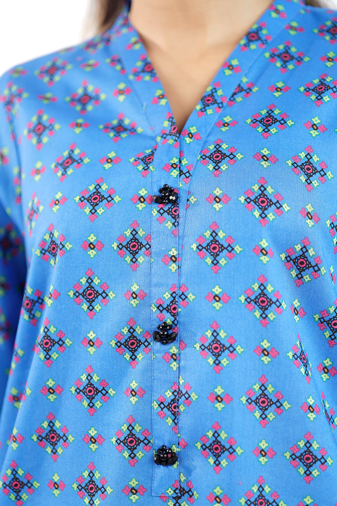 Printed Lawn Stitched 2 Piece (Shirt/Trouser) - Image 7