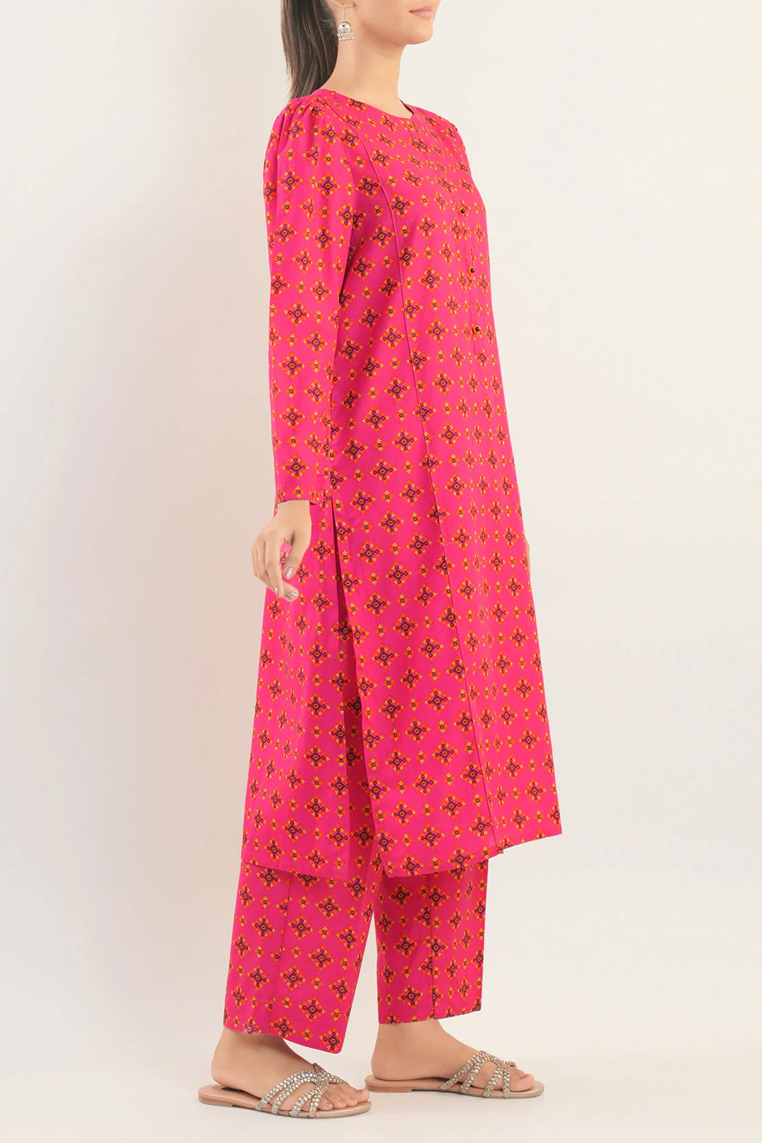 Printed Lawn Stitched 2 Piece (Shirt/Trouser) - Image 3