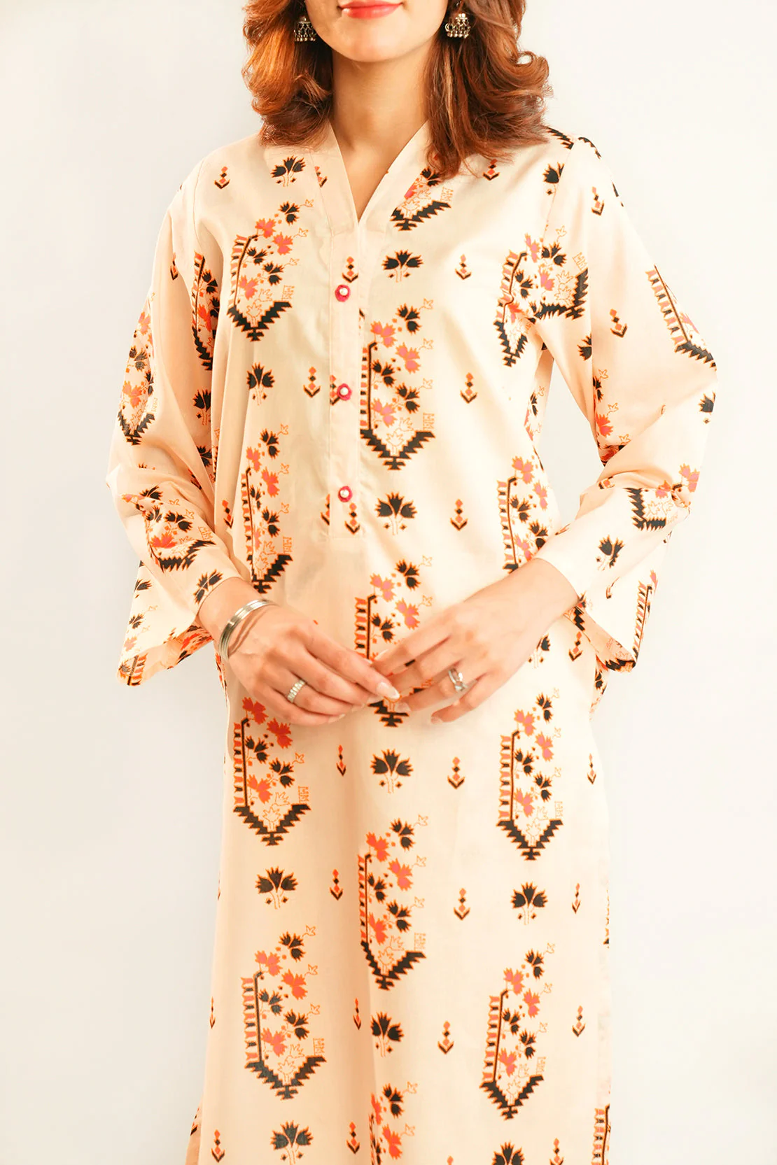 Printed Lawn Stitched 2 Piece (Shirt/Trouser) - Image 4
