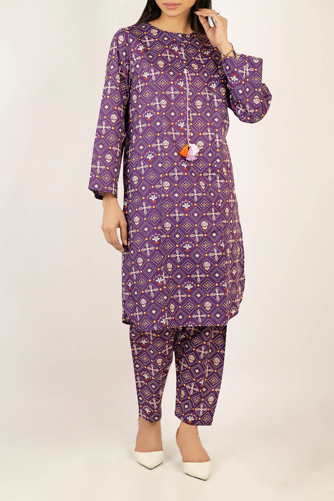 Printed Lawn Stitched 2 Piece (Shirt/Trouser)