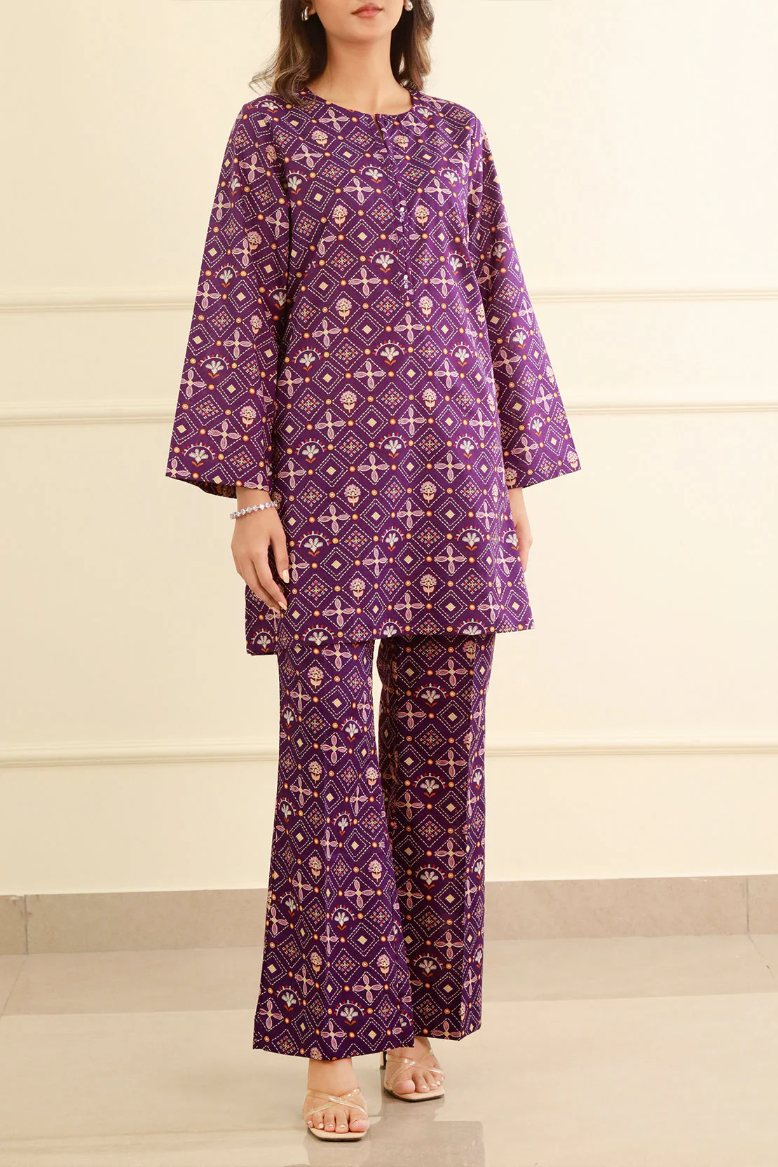 Printed Lawn Stitched 2 Piece (Shirt/Trouser) - Image 3