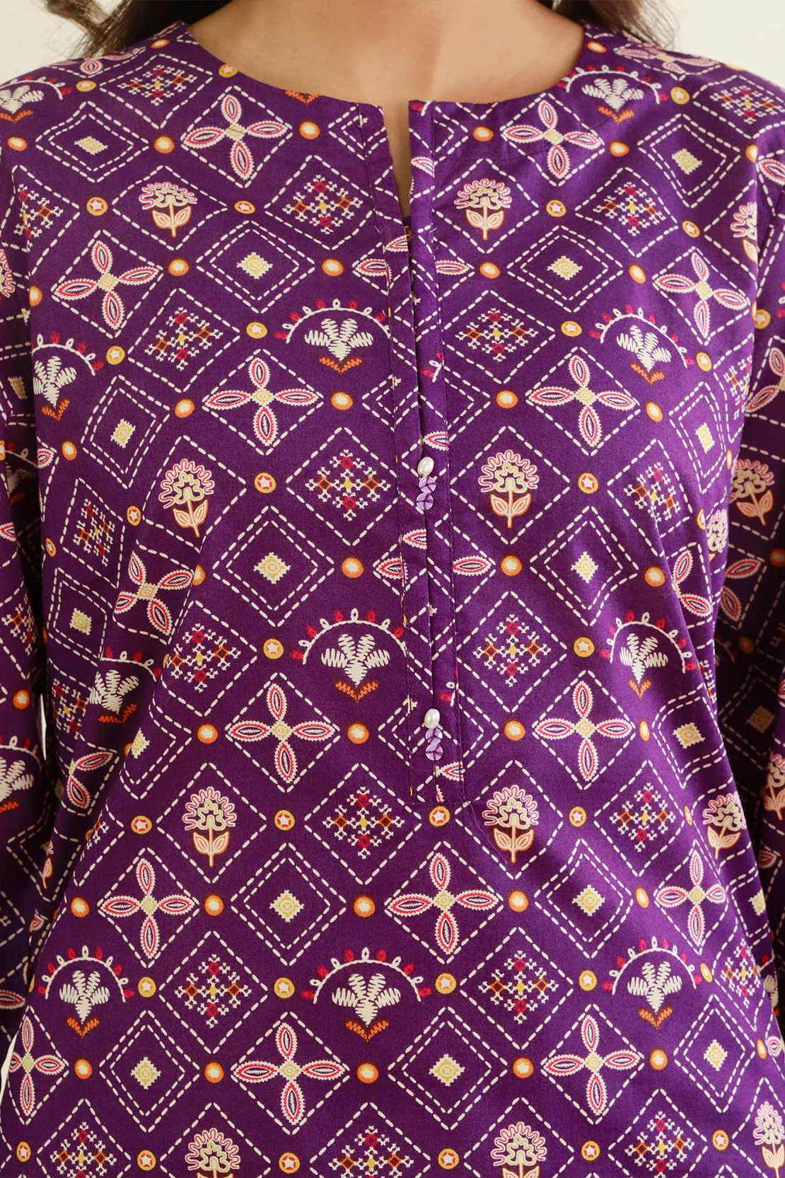 Printed Lawn Stitched 2 Piece (Shirt/Trouser) - Image 8