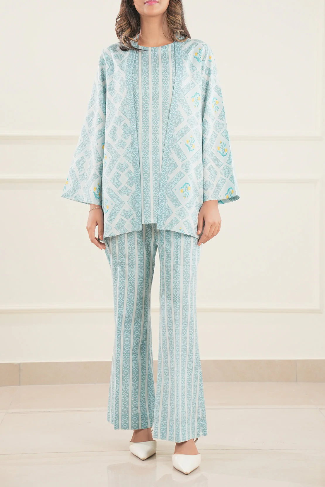 Printed Lawn Stitched 2 Piece (Shirt/Trouser)