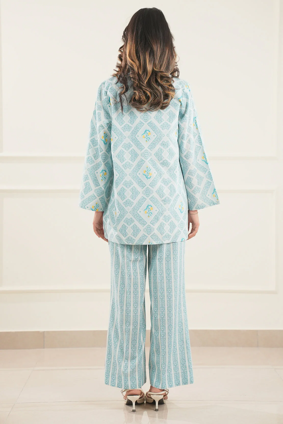 Printed Lawn Stitched 2 Piece (Shirt/Trouser) - Image 3