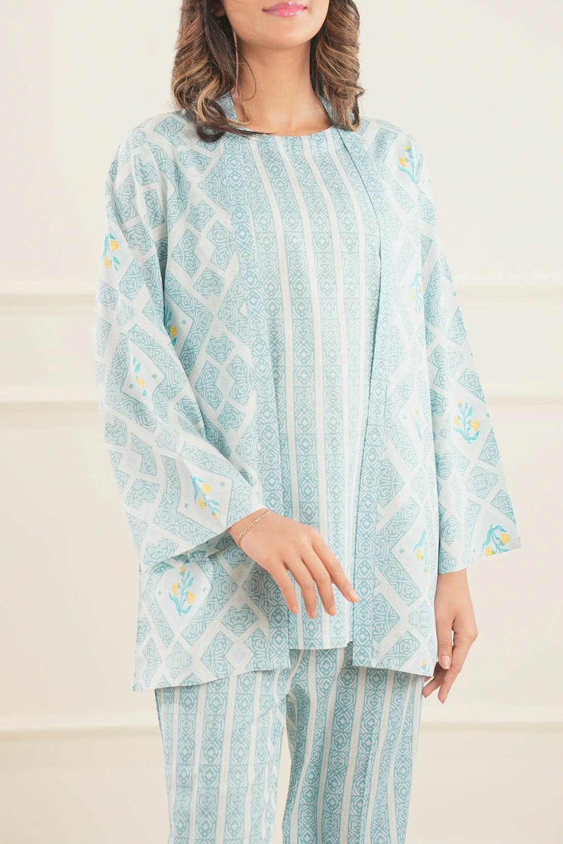Printed Lawn Stitched 2 Piece (Shirt/Trouser) - Image 4