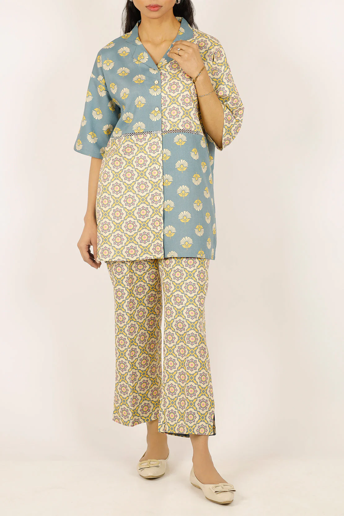Printed Lawn Stitched 2 Piece (Shirt/Trouser) - Image 6