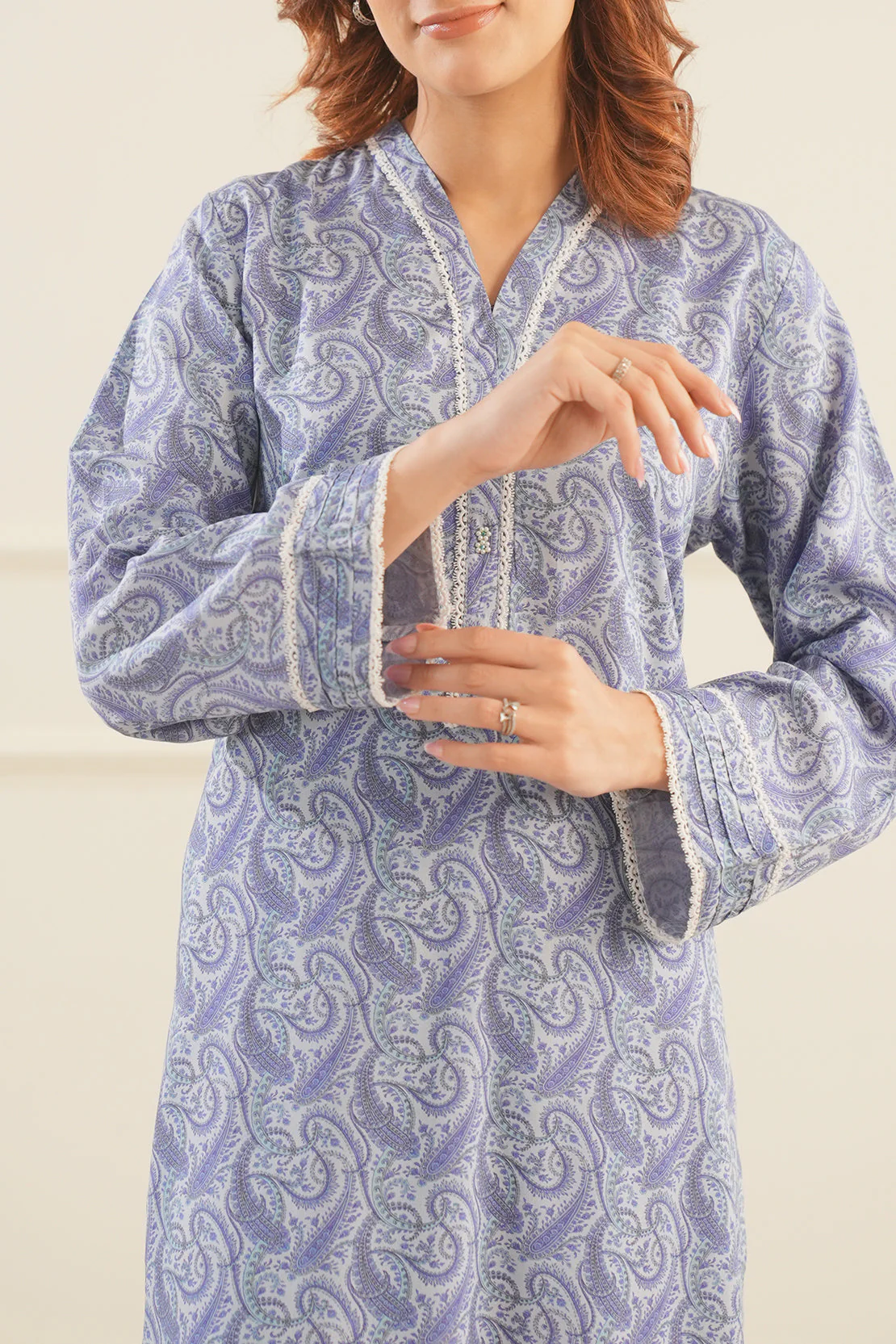 Printed Lawn Stitched 2 Piece (Shirt/Trouser)