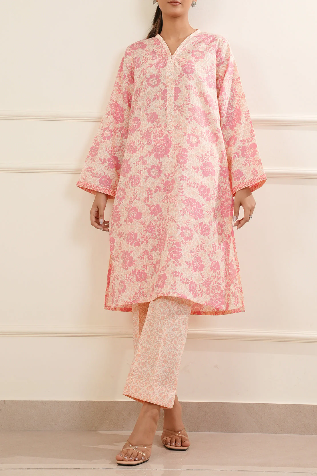 Printed Lawn Stitched 2 Piece (Shirt/Trouser) - Image 2