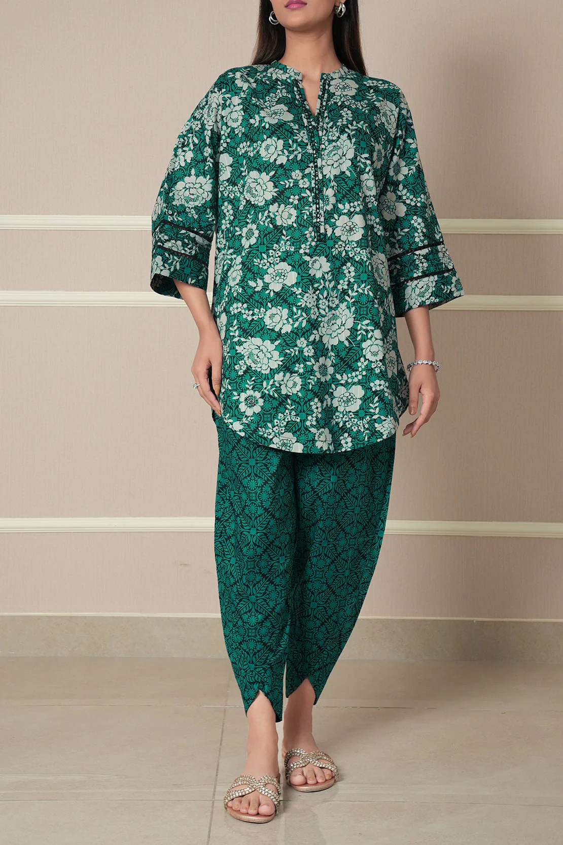 Printed Lawn Stitched 2 Piece (Shirt/Trouser) - Image 3