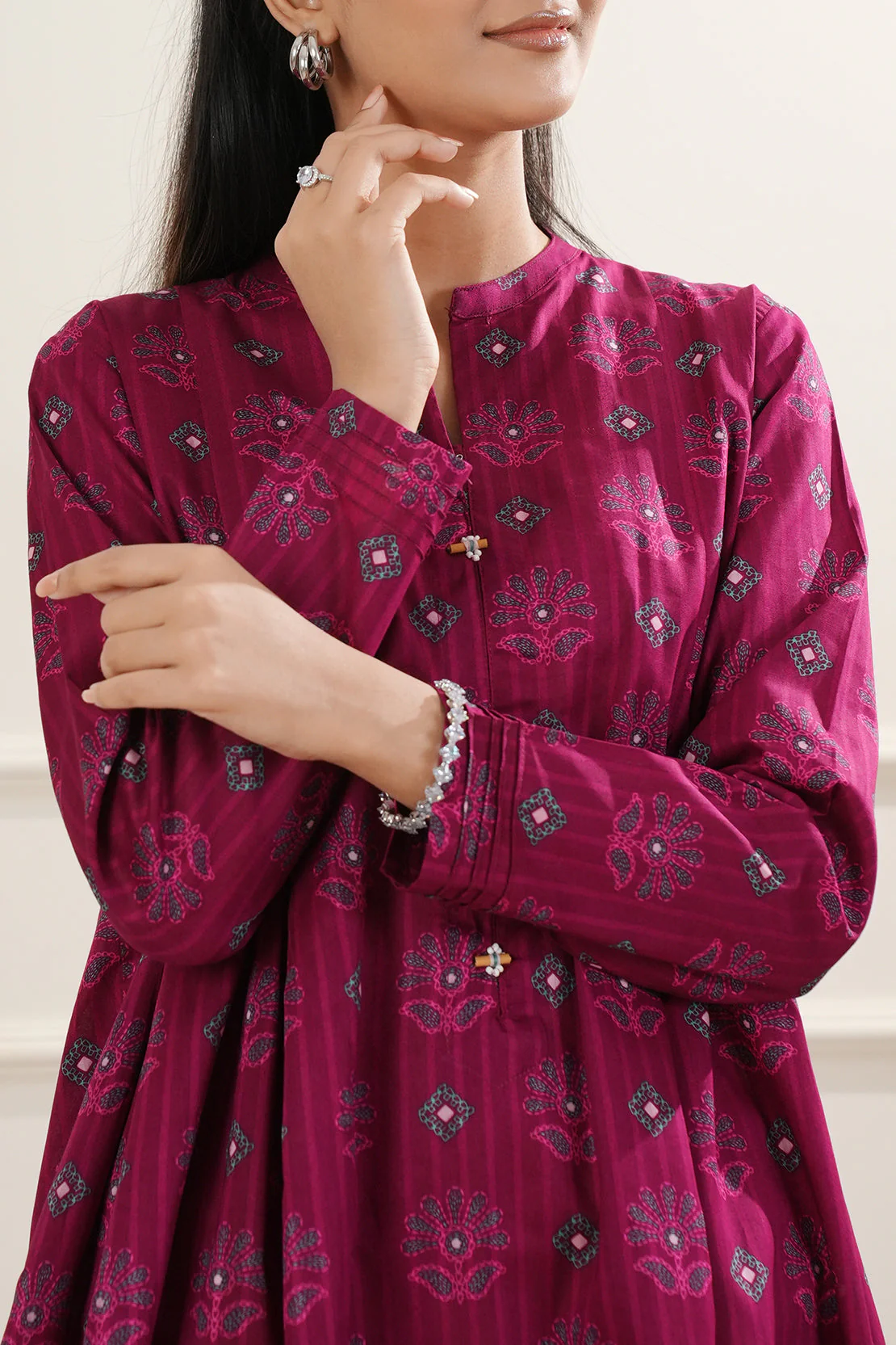 Printed Lawn Stitched 2 Piece (Shirt/Trouser)